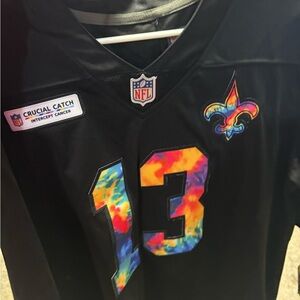 Kids Black NFL Jersey with Tie-Dye Accents